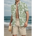 thumbnail image 3 of Men's 2 Piece Vacation Beach Outfits Floral Button Down Shirt and Shorts Sets, 3 of 4