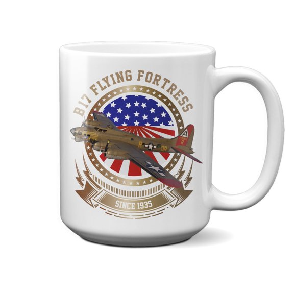 B-17 Flying Fortress Nine O Nine Stars and Stripes 15oz Mug