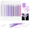 12 purple, variant on CAISEXILE 12 Purple Glitter Gel Pens Set, 1.0 mm Fine Point for Black Paper & White Paper, Large Capacity Pens for Journaling, Adult Coloring Books, Drawing, Note Taking, Highlighting