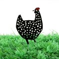 thumbnail image 4 of Decoración de gallo de metal, decoraciones de pollo de patio, estatuas de jardín al aire libre, escultura de pollo de metal para patio trasero decoración de cocina y adornos de césped, 4 of 4