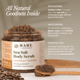 thumbnail image 2 of Bare Botanics Coffee Scrub Coconut Body Scrub 24 oz, 2 of 9