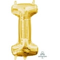 thumbnail image 1 of Ballon Party-Eh! d'Anagram International avec lettres en or en forme de I, 1 of 1