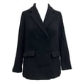 thumbnail image 1 of Abrigo George para Mujer, Abrigo Cruzado, con Botones al Frente Negro Talla EG, 1 of 4
