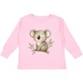 thumbnail image 3 of Inktastic Sleepy Koala Boys or Girls Long Sleeve Toddler T-Shirt, 3 of 5