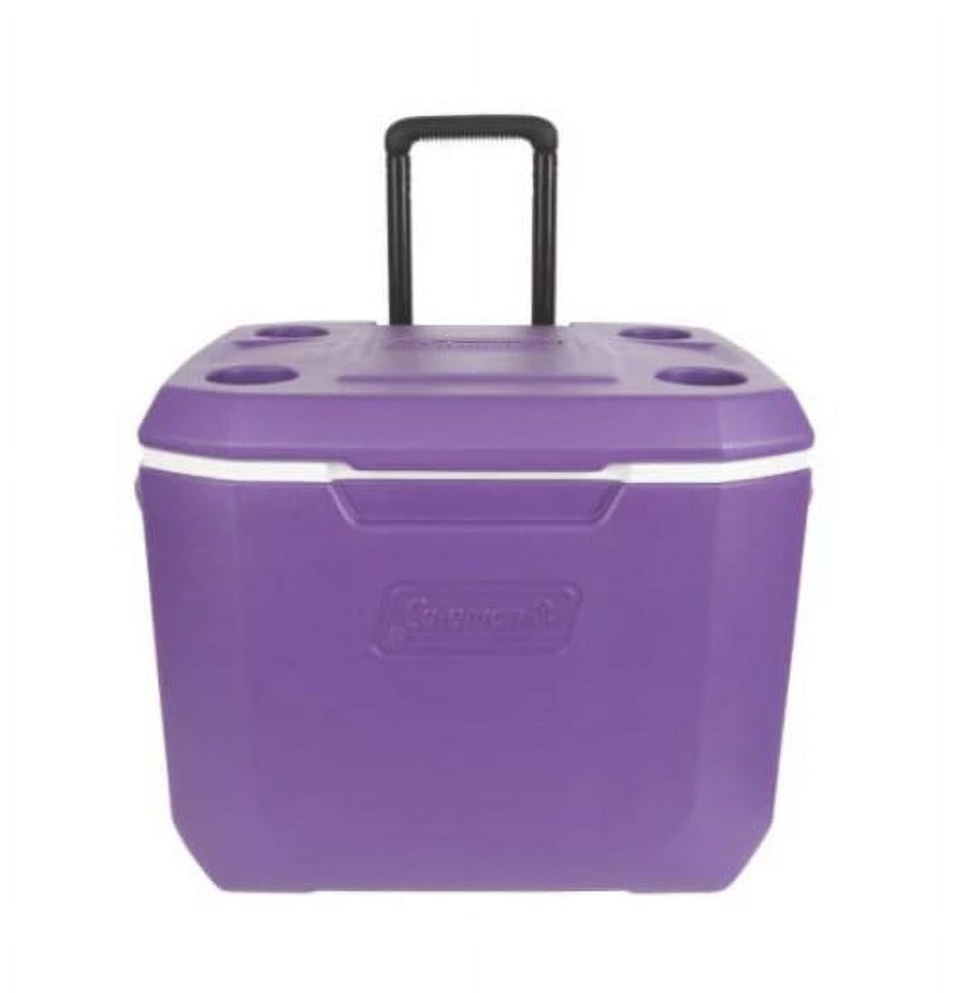 Coleman 50 qt. Xtreme Hard-Sided Rolling Cooler, Purple - image 5 of 5