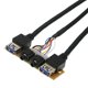 thumbnail image 5 of Panel de carcasa frontal USB 3,0 + usb3.0 + h D puertos de conector de audio tablero I/o + cable interno Feliz Sencillez, 5 of 5