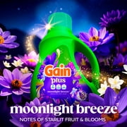 Gain Plus Liquid Laundry Detergent, Now with Odor Defense + OXI, Moonlight Breeze Scent, 99 fl oz, 75 Loads