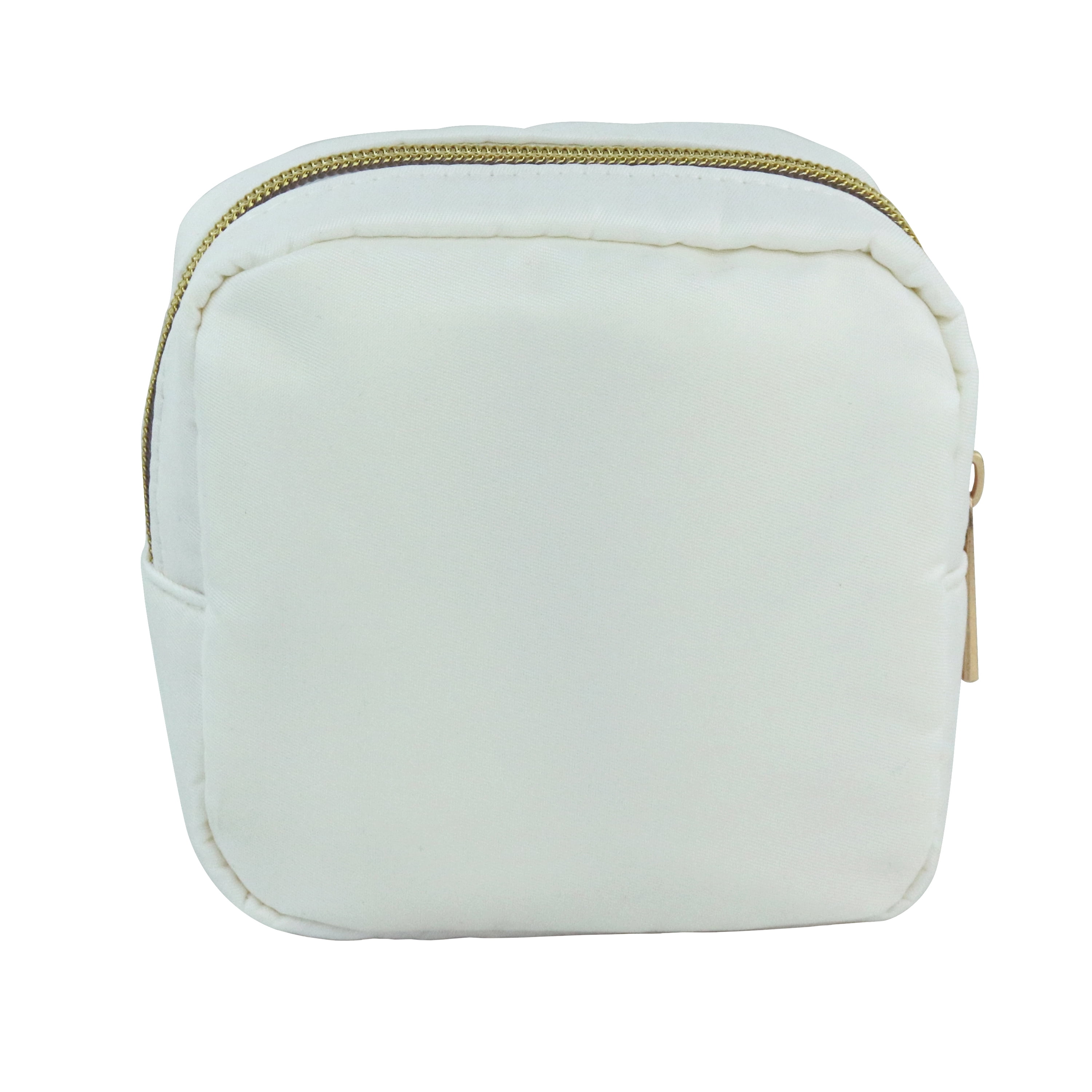 (2 pack) Hello Hobby Small Square Zippered Craft Storage Bag, White