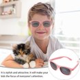thumbnail image 4 of Shisuyan Lunettes de Soleil Enfants Rose PC Rond 1 Paire 4.9x1.7 Po, 4 of 8