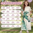 thumbnail image 7 of Uourmeti Girls Elegant Maxi Dress, Green Horse Printed Short Sleeves Dress with Pockets Summer Long Holiday Dresses, Size 13-14 Years, 7 of 7
