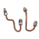 thumbnail image 3 of Caliper Rear Brake Pipes Copper Brake Bridge Tube with Stainless Steel Connector Replacement for SEAT Altea Toledo Leon, 3 of 5