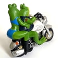 thumbnail image 5 of Adorno De Rana De Resina, Ranas Sentadas En La Decoración De La Motocicleta, Rana Divertida, Estatua Para Interiores Y Exteriores, Estatua De Rana Para Jardín, Figura De Rana Para Sala De Estar, Patio Sweethay HA021399-00, 5 of 5