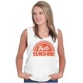 thumbnail image 3 of Hello Sunshine Positive Vibes Beachy Tank Top Tee Shirt Women Brisco Brands S, 3 of 6