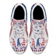 thumbnail image 2 of Patriotic Shoes Gnomes Happy 4th Of July Print Sneakers Lightweight Comfortable Running Shoes for Men Women White Size 6, 2 of 7