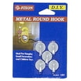 thumbnail image 2 of FIXON Round Metal Hooks | Set of 5 | Self-Adhesive | Versatile & Durable | Ideal for Home & Office | Space Saver | Contemporary Design, 2 of 2
