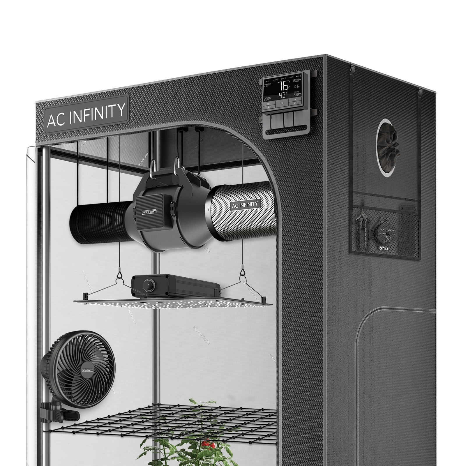 AC Infinity Advance Grow System 3x3, Integrated Grow Tent Kit, Smart