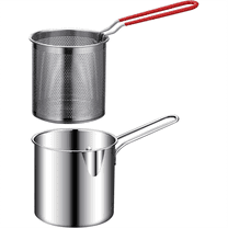 New Arrivals Frying Pot Deep Fryer With Basket Stainless Steel