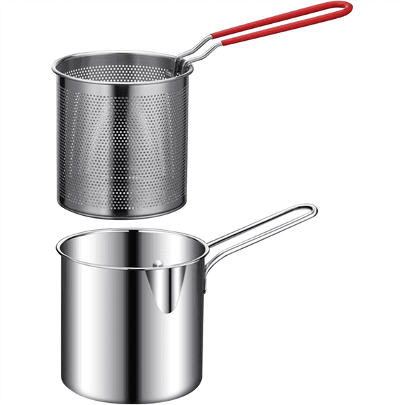 New Arrivals Frying Pot Deep Fryer With Basket Stainless Steel