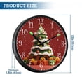 thumbnail image 3 of Voice Activated Clock with Glow Light 12 Inch Large Silent Wall Clock Battery Operated for Home Decor 3d Christmas Tree, 3 of 8