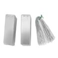 thumbnail image 2 of 100 etiquetas metálicas de doble cara para escribir en exteriores, de aluminio de alta durabilidad, para plantas y árboles., 2 of 14