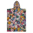 thumbnail image 2 of Kid Hooded Beach Towel Bath Poncho Towels Soft Absorbent Quick Dry for Boy Girl Little Beautiful Daisy Flower S, 2 of 7