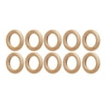 30Pcs Wooden Ring Beech Wood Craft Wood Ring Accessory Set Kit for DIY