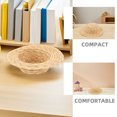 thumbnail image 3 of PAMINGONO 2pcs Mini Straw Hats for Dolls Headwear Accessories Khaki Wheat Straw Miniature Ornaments DIY Crafts, 3 of 7