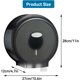 thumbnail image 3 of CHAO Dispensador de papel higiénico Jumbo de un solo rollo, soporte redondo para papel higiénico montado en la pared, dispensador de papel higiénico impermeable de plástico para baño(negro), 3 of 5