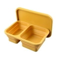 thumbnail image 1 of Boîte à Aliments Carrée, Contenant à Lunch à 2 Compartiments, Contenants à Collation Pliables en Silicone avec Couvercles, 1 of 10