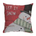 thumbnail image 1 of Coussin (Bonhomme De Neige - Let It Snow) - Set of 2, 1 of 2