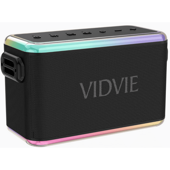 60W Portable Colorful Led Dual Mic Wireless Speaker XL-SP909