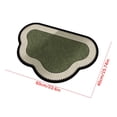 thumbnail image 3 of PYURTEP Wavy Cloud Bathroom Rugs, Non-Slip Diatomite Bath Mat, Absorbent Quick Dry Floor Mat for Bathroom, Indoor, Outdoor, Green, 3 of 8