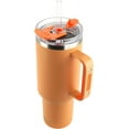 thumbnail image 4 of Drinco 40oz 30oz Tumbler with Handle Vacuum Insulated Stainless Steel-30oz Cantaloupe, 4 of 5