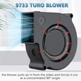 thumbnail image 5 of Blower Fan with Speed Controller & Air Outlet for BBQ Heater Outdoor BBQ Stove Wood Stove, 5 of 5