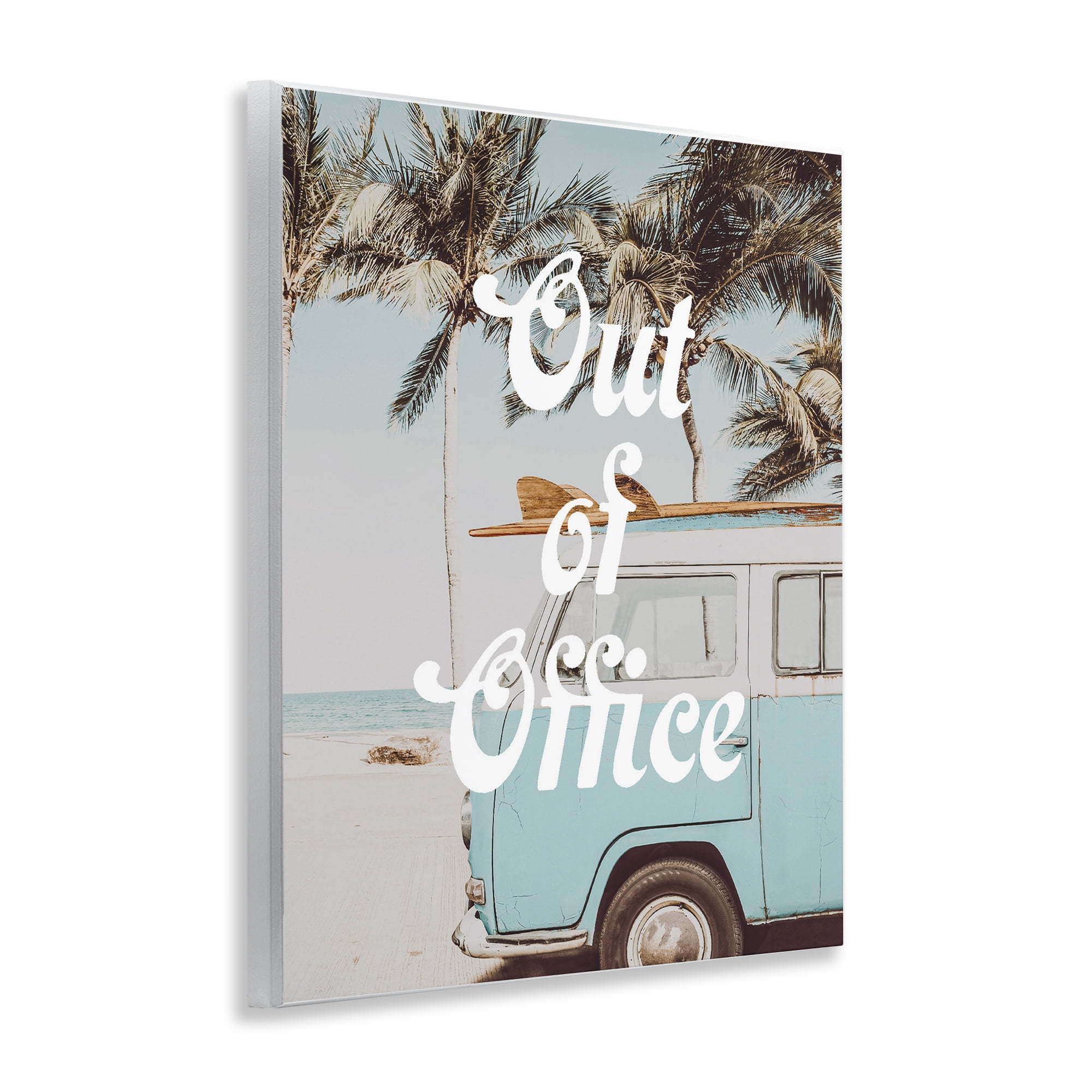 Stupell Industries Retro Out Of Office Beach Wall Plaque Art, design by Lil' Rue