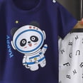 thumbnail image 3 of Toddler Boy Summer Clothes Outfits 2 Pcs Kids Cotton Short Sleeve Shirt Shorts Set 6-12 Months 12-24 Months 2t 3t 4t 5t 6t 7t Children(Navy,3-4 Years), 3 of 3