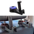thumbnail image 4 of Colgador multifuncional para reposacabezas de coche con soporte para teléfono, gancho para colgar para organizador Azul Sharpla gancho del reposacabezas del asiento, 4 of 8