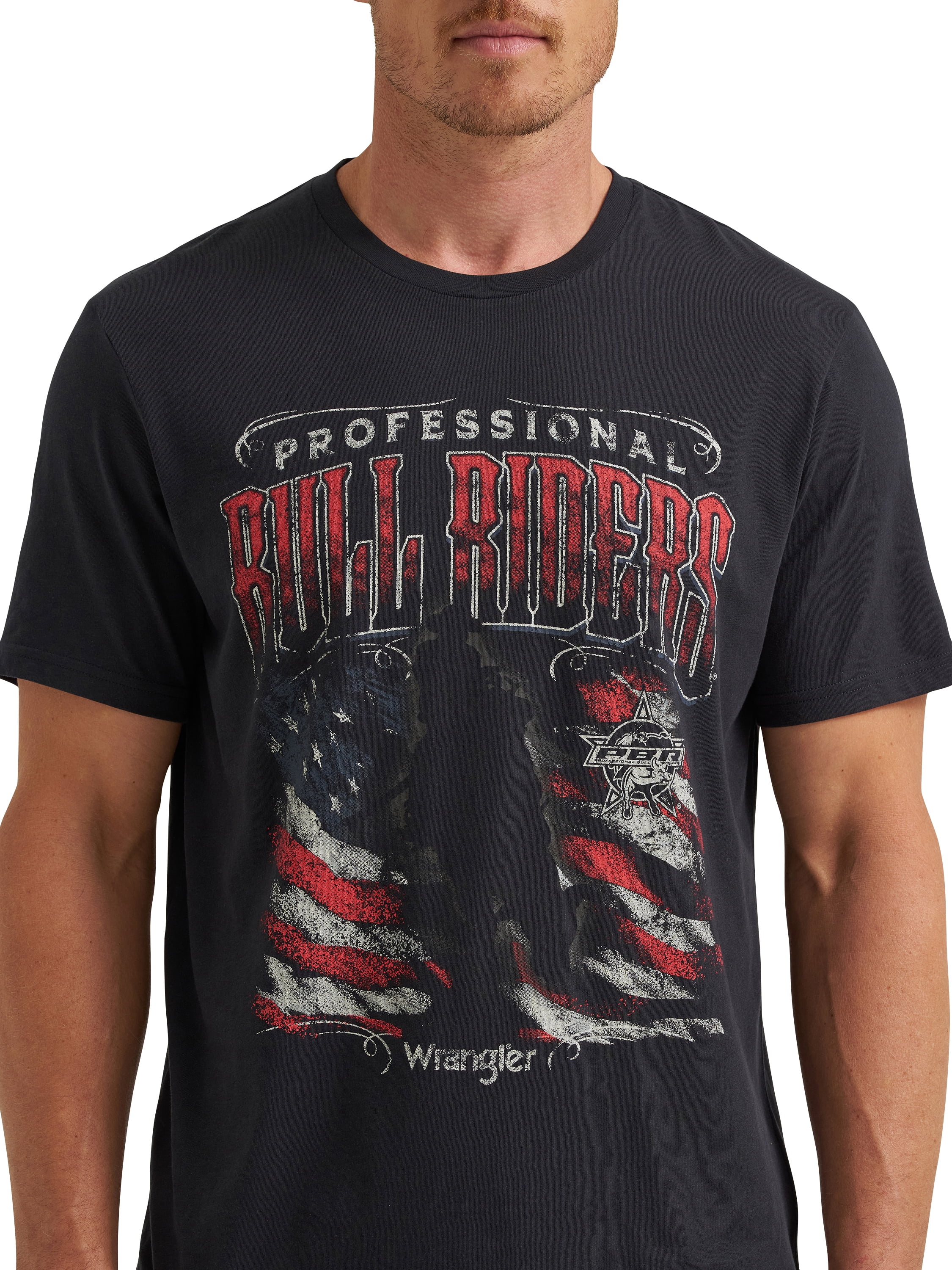 Wrangler® Men's Short Sleeve Professional Bull Riding Graphic Tee, S-3XL