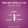 thumbnail image 4 of Multivitaminico Cabello LIFEED5 Keratina 60 dias Biotina Colageno Hidrolizado Vitamina A C D E Zinc, 4 of 10