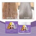 thumbnail image 5 of Purple Hair Mask Professional Neutralizes Brass & Yellow Tones For Blonde Silver Gray Highlighted Hair, 5 of 5
