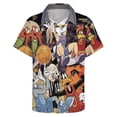 thumbnail image 3 of Looney Tunes Cartoons Mens Hawaiian Shirt Summer Casual Short Sleeve Button Down Beach Shirts, 3 of 7