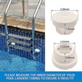 thumbnail image 3 of 2 Pcs Pool Ladder Bumper Protectors Pool Rubber Ladder Foot Covers For Most Swimming Pool Ladder, 3 of 4
