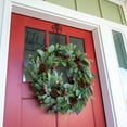 thumbnail image 3 of Village Lighting 30 in. Pre-Lit LED Wreath - Winter Frost, 3 of 6