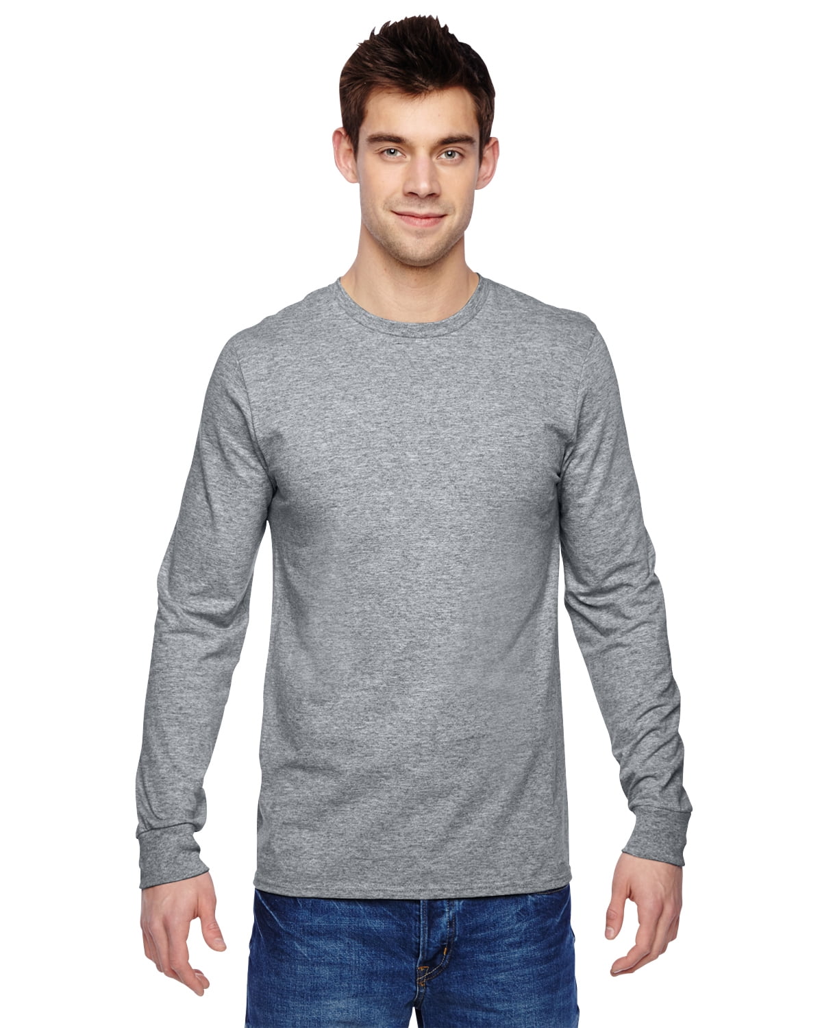 SFLR 100% Sofspun Cotton Jersey Long-Sleeve T-Shirt Fruit of the Loom 4.7 oz SFLR 100% Sofspun Cotton Jersey Long-Sleeve T-Shirt Fruit of the Loom 4.7 oz