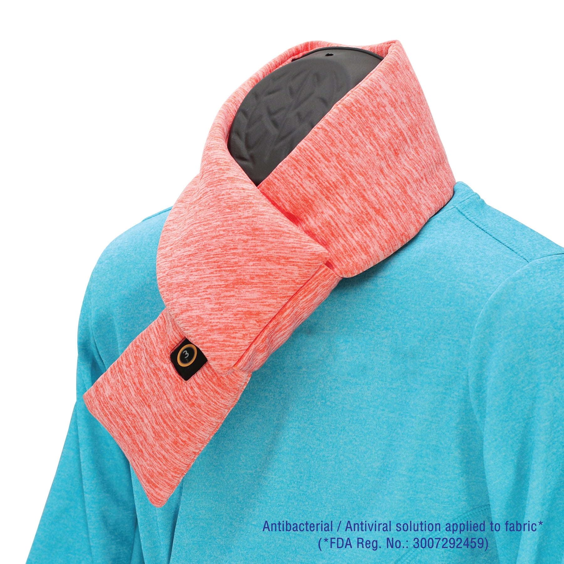 Omats USB-Powered Heated Neck Warmer, Stylish Thermal Neck Wrap for Men and Women, Easy to Use, Three Heat Levels, Far Infrared Ray Heating Technology