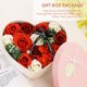 thumbnail image 3 of Flor de rosa de jabón en caja de regalo en forma de corazón con tarjeta de felicitación Eccomum Jabón de tocador, 3 of 7