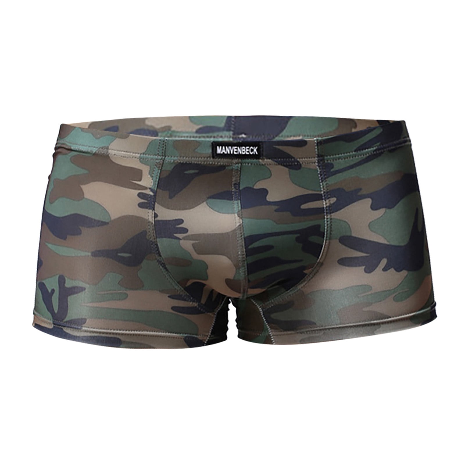 Brief Camouflage Men's Breathable Underwear Silk Mens Boxers
