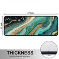 thumbnail image 5 of Kitchen Rugs Sets Of 2,Teal Marble Gold Line Pattern Anti Fatigue Kitchen Mat Rugs Non Slip Washable,Decorative Kitchen Floor Mats for Kitchen,Sink,Laundry,17"x47"+17"x47", 5 of 5