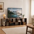 thumbnail image 2 of 3 PCS Adjustable TV Stand Minimalist Entertainment Center for 43/ 55 /60/ 65 Inch TV Media Console Table ,Brown, 2 of 8