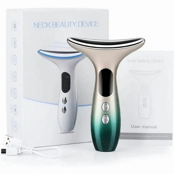 Facial Neck Massager for Skin Care Electric Face Neck Lifting Massager with 45â Heat & 3 Massage Modes for Facial Massager